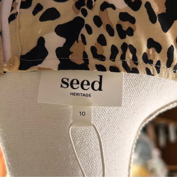 SEED Heritage Animal Leopard Print Top Sz6 New - Picture 9 of 9